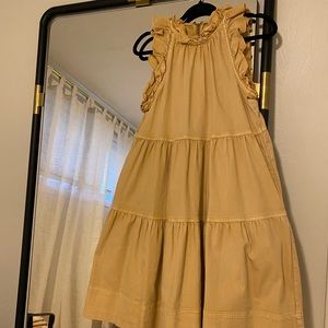 NWOT Ulla Johnson Tan Cotton Dress with Pockets Size 2